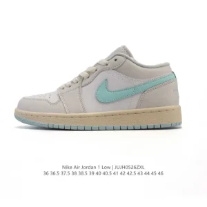 Jordan Air Jordan 1 Low Retro Vintage Leather Basketball Shoes