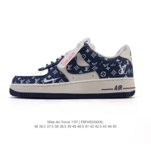 Nike Air Force 1 Low 07 White Honeycomb Air Cushion Sneakers