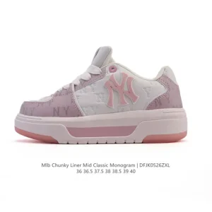 MLB Chunky Liner Mid Retro Streetwear Sneakers for Youth