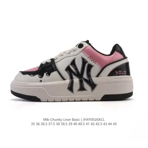 MLB Chunky Liner Mid Hand-Drawn Graffiti Streetwear Sneakers