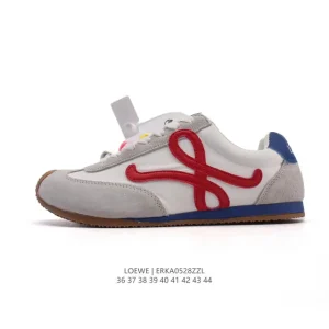 Loewe Ballet Runner 2.0 Leather Fabric Low-Top Lace-Up Sneakers
