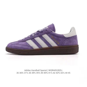 Adidas Handball Spezial Low-Top Vintage Leather Sneakers