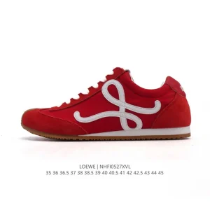 Loewe Ballet Runner 2.0 Leather Fabric Low-Top Sneakers