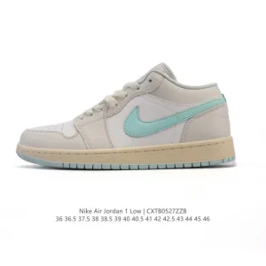 Air Jordan 1 Low Retro Classic Leather Basketball Shoes
