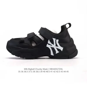 MLB Bigball Chunky 25 Yankees Retro Dad Shoe with Thick Sole and Magic Tape