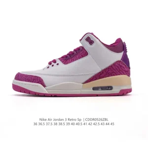 Jordan Air 3 Retro SE Men's Basketball Shoes White Black Cement
