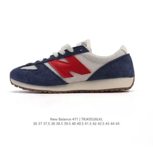 New Balance 471 Vintage Retro Classic Leather Sneakers for Men and Women
