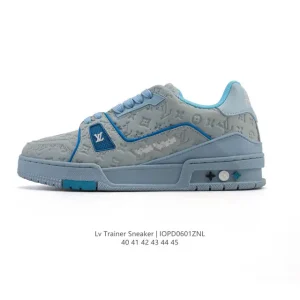 Louis Vuitton Trainer Low Sneaker Men's Fashion Thick Sole Shoes