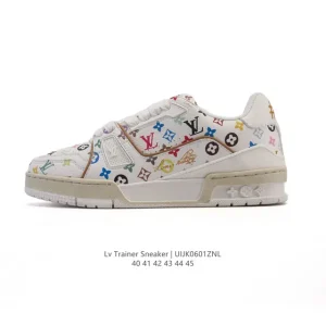 Louis Vuitton Trainer Sneaker Low Canvas Fashion Shoes