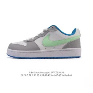 Nike Court Borough Low Unisex Casual Sneakers with Leather Upper