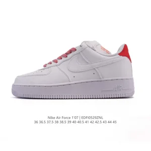 Nike Air Force 1 Low White Leather Casual Sneakers for Men and Women