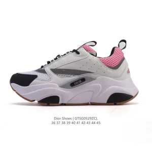 Dior B30 Low-Top Retro Sneakers with Thick Sole