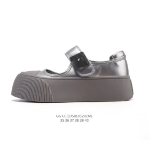 Gg-Cc Chunky Platform Mary Jane Shoes for Women