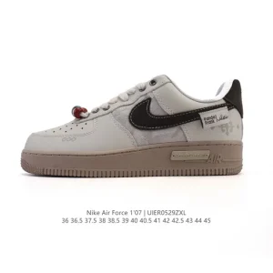 Nike Air Force 1 '07 Low White Snake Year 2025 Edition Low-Top Sneakers with Air Cushion