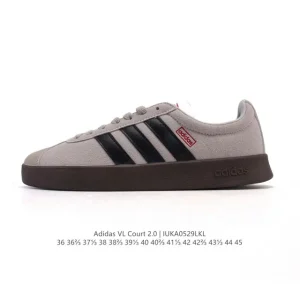 Adidas Vl Court 2.0 Shoes T-Shape Toe Sneakers for Men and Women
