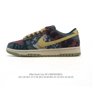 Nike Dunk Low Retro Classic Basketball Sneakers Vintage Style Leather Shoes
