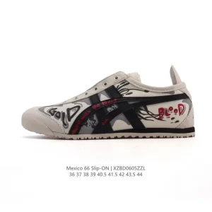ASICS Onitsuka Tiger Mexico 66 Slip On Vintage Canvas Shoes