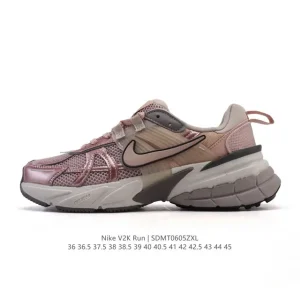 Nike V2K Run Retro Running Shoes with TPU Stability and Dual MD Foam