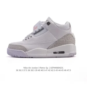 Jordan Air 3 Retro SE Men's Basketball Shoes White Black