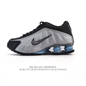 Nike Shox R4 Metallic Cushioning Running Shoes