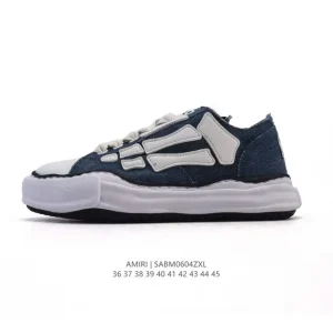 Mmy Maison Mihara Yasuhiro Blakey Canvas Low Sneakers Dissolved Sole