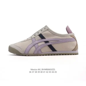 ASICS Onitsuka Tiger Mexico 66 Paraty Canvas Slip-On Sneakers for Men and Women