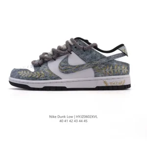 Nike Dunk Low Retro Vintage Basketball Shoes with Double Laces