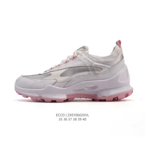 ECCO Women's Outdoor Hiking Sneakers Lightweight Breathable Lace-Up Shoes