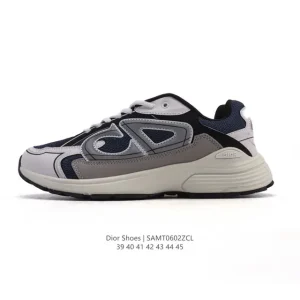 Dior Men's Low-Top Retro Running Shoes Thick Sole Old Man Shoes
