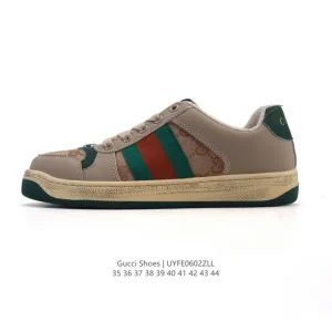 Gucci Screener Old Glitter Platform Sneakers Vintage Retro Italian