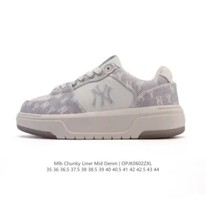 MLB Chunky Liner Mid Retro Street Sneakers for Youth