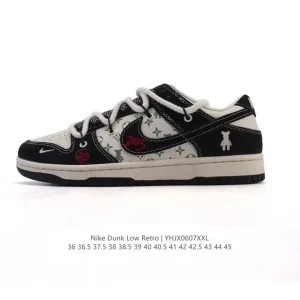 Nike Dunk Low Retro Louis Vuitton Collaboration Vintage Basketball Sneakers