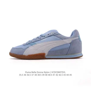 Puma Bella Donna Nylon Casual Sneakers Black White Low Top