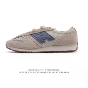 New Balance 471 Vintage Retro Leather Sneakers for Men and Women
