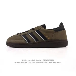 Adidas Handball Spezial Low Cut Leather Sneakers with Gum Sole