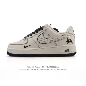 Nike Air Force 1 Low White Leather Casual Sneakers for Men and Women