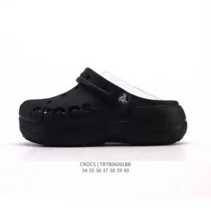 Crocs Women's Thick Sole Platform Sandals White Jing Tong Style
