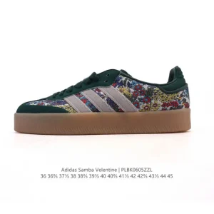 Adidas Samba Velentine Unisex Vintage Sneakers with Floral Embroidery
