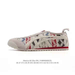 ASICS Onitsuka Tiger Mexico 66 Slip On Vintage Comfort Canvas Shoes