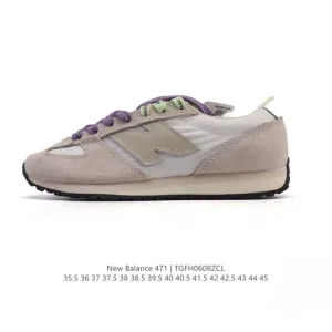 New Balance 471 Vintage Retro Leather Sneakers for Men and Women