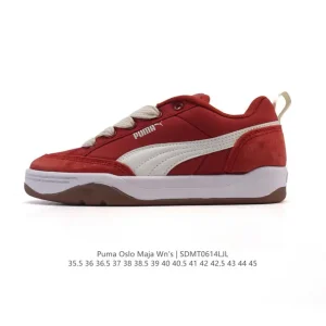 Puma Oslo Maja Wn's 2025 Retro Thick Sole White Leather Sneakers
