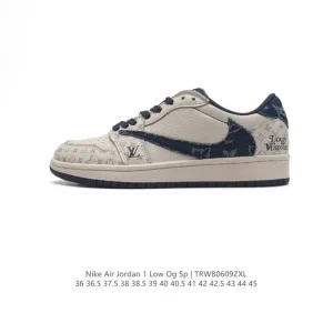 Jordan Air 1 Low OG SP Military Blue Reverse Swoosh LV Edition