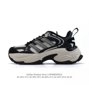 Adidas Shadow Fever Retro Running Shoes with Thick Sole