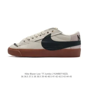 Nike Blazer Low '77 Jumbo Vintage Sneakers with Oversized Swoosh
