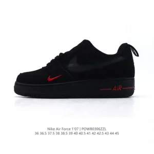 Nike Air Force 1 2025 Low White Leather Sneakers with Air Cushion