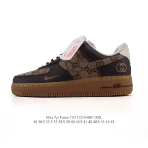 Gucci Rhyton Low White Leather Platform Sneakers with Gucci Logo