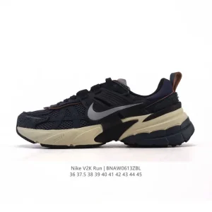 Nike V2K Run Retro Running Shoes with TPU Stability and Dual-Layer MD Foam