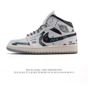 Nike Air Jordan 1 Mid Men's Women's Basketball Shoes