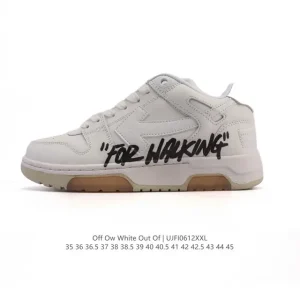 Off-White Out Of Office Low Top Lace Up Fashion Sneakers Thick Sole