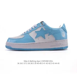 Bape x Nike Air Force 1 Low Camo Sneaker with Air Sole Cushion